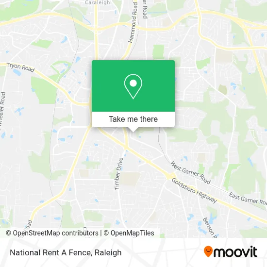 National Rent A Fence map