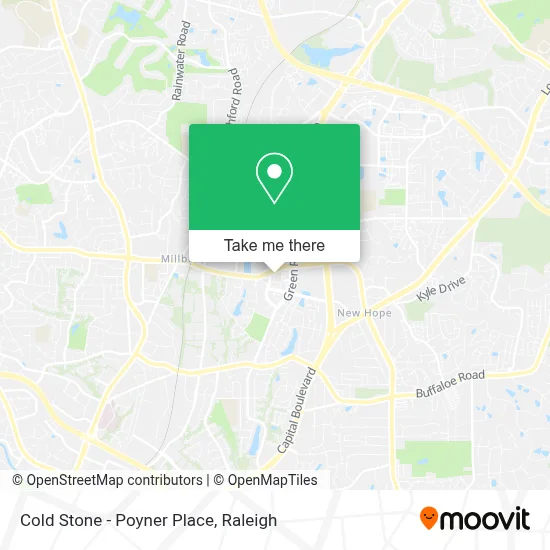 Cold Stone - Poyner Place map