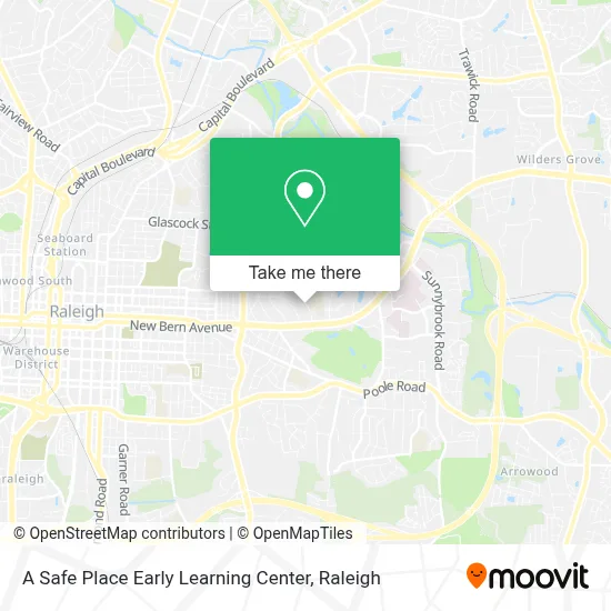 A Safe Place Early Learning Center map