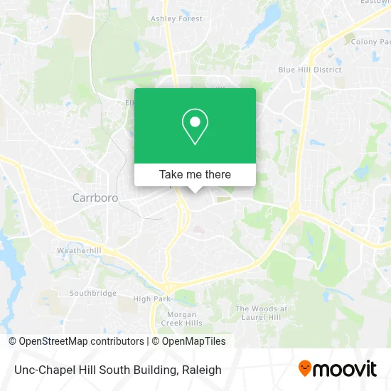 Unc-Chapel Hill South Building map