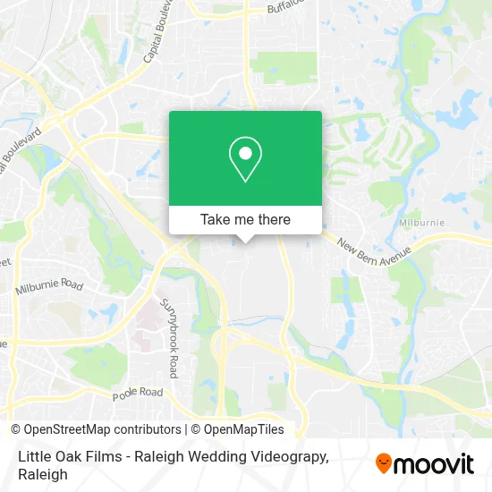 Little Oak Films - Raleigh Wedding Videograpy map