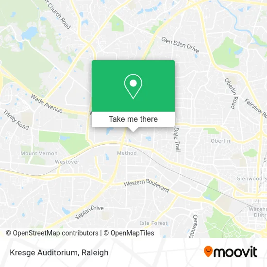 Kresge Auditorium map