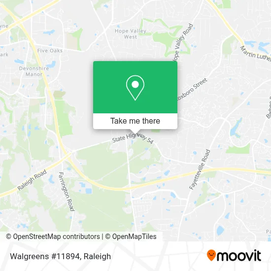 Walgreens #11894 map