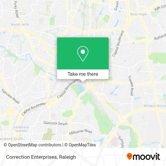 Correction Enterprises map