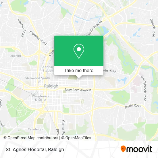 St. Agnes Hospital map