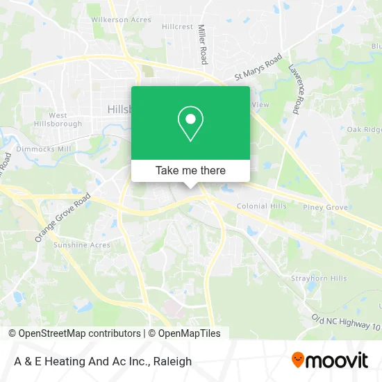 A & E Heating And Ac Inc. map