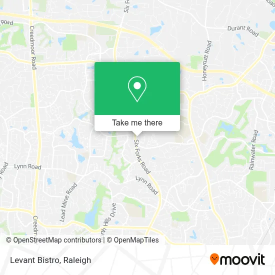 Levant Bistro map