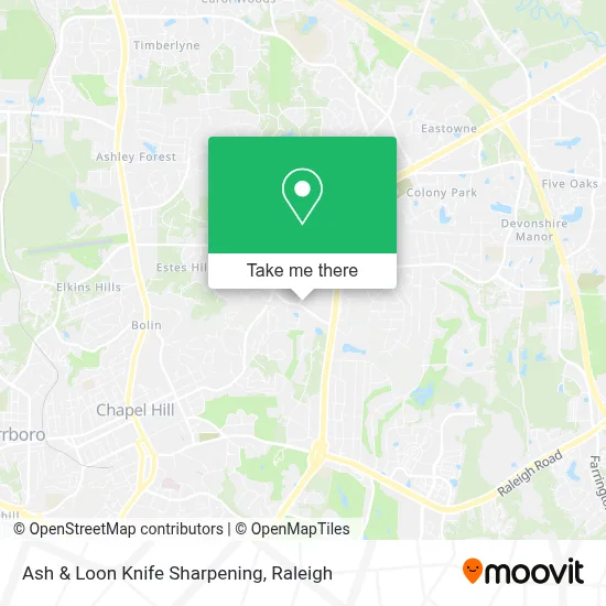 Ash & Loon Knife Sharpening map