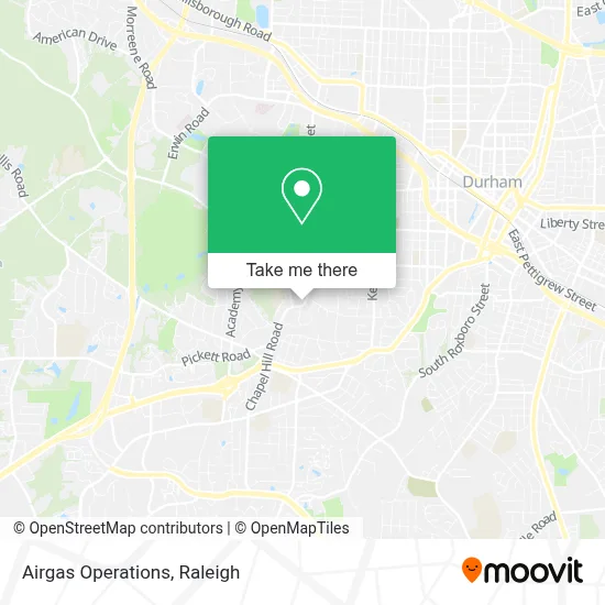 Airgas Operations map