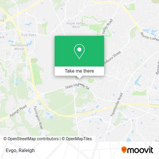 Evgo map