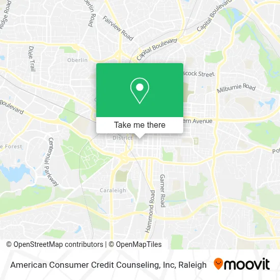 American Consumer Credit Counseling, Inc map