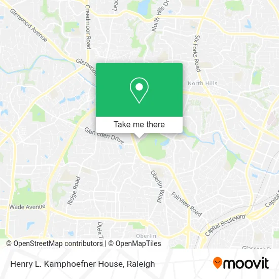 Henry L. Kamphoefner House map