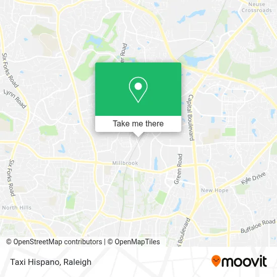 Taxi Hispano map