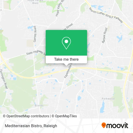 Mediterrasian Bistro map