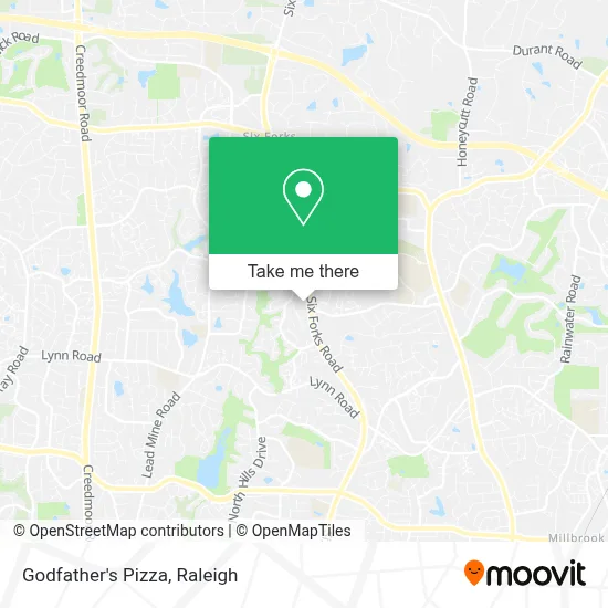 Godfather's Pizza map