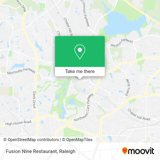 Fusion Nine Restaurant map
