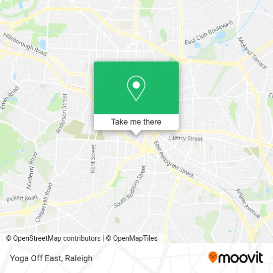 Yoga Off East map