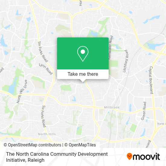 The North Carolina Community Development Initiative map