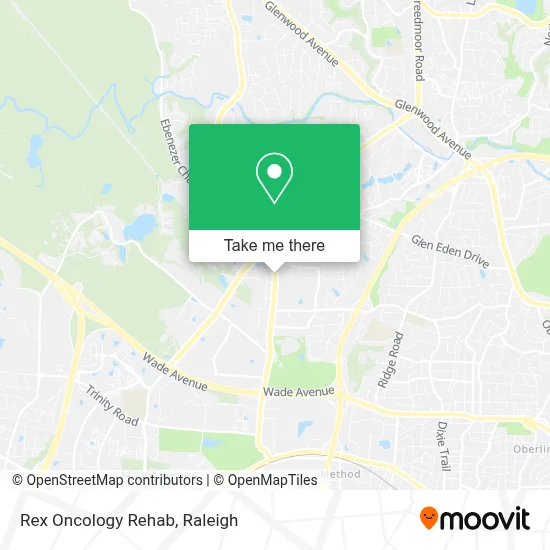 Rex Oncology Rehab map