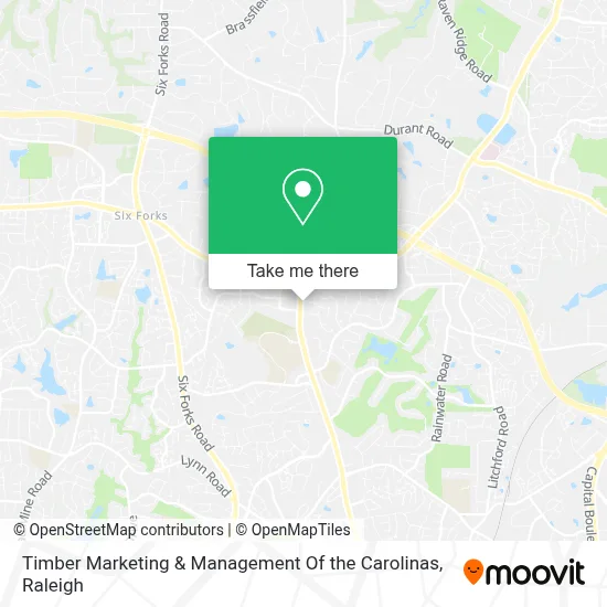 Timber Marketing & Management Of the Carolinas map