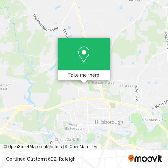 Certified Customs622 map