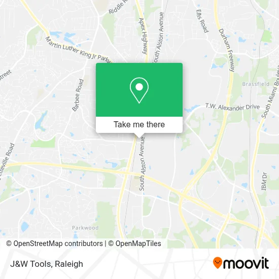 J&W Tools map