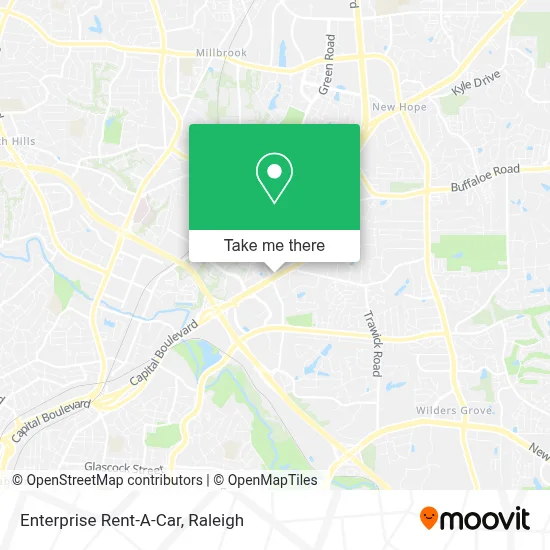 Enterprise Rent-A-Car map