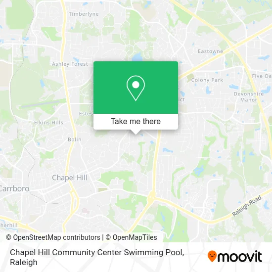 Chapel Hill Community Center Swimming Pool map