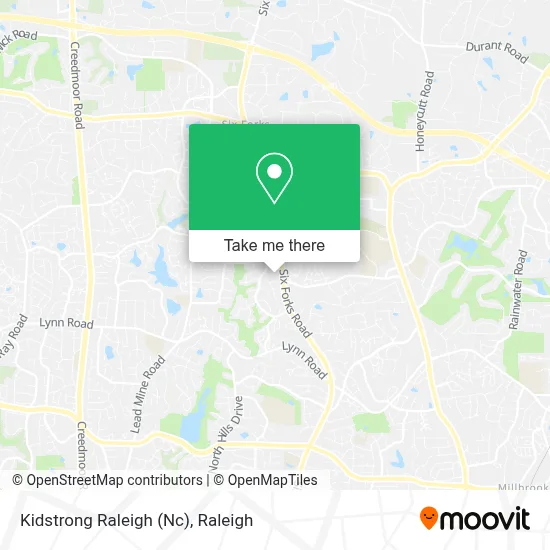 Kidstrong Raleigh (Nc) map