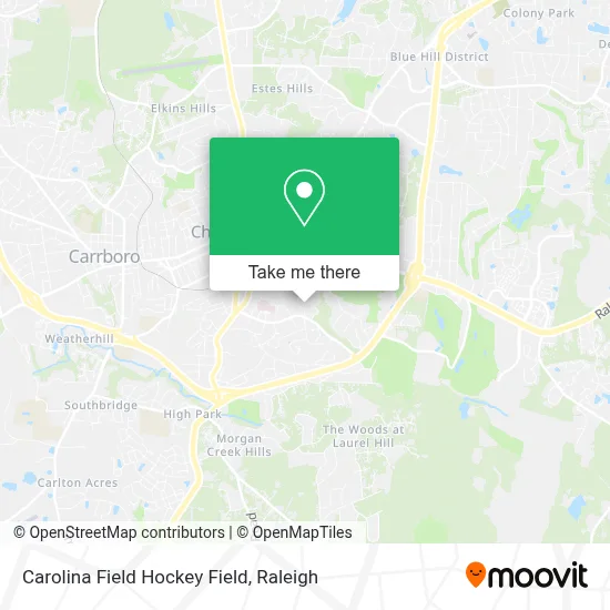Carolina Field Hockey Field map