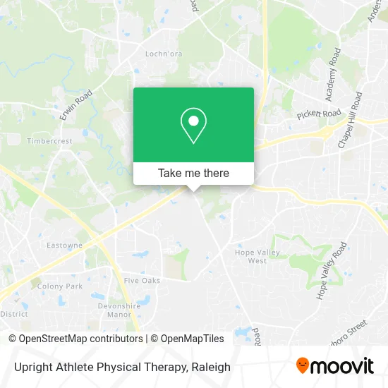 Upright Athlete Physical Therapy map