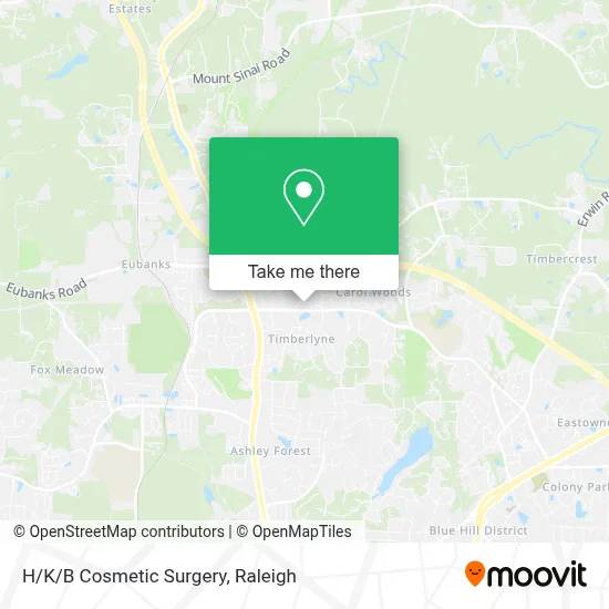 H/K/B Cosmetic Surgery map