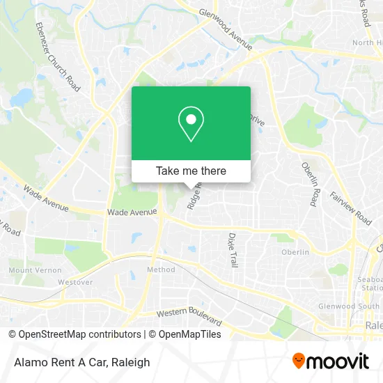 Alamo Rent A Car map