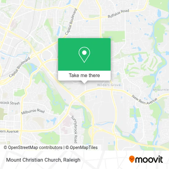 Mount Christian Church map