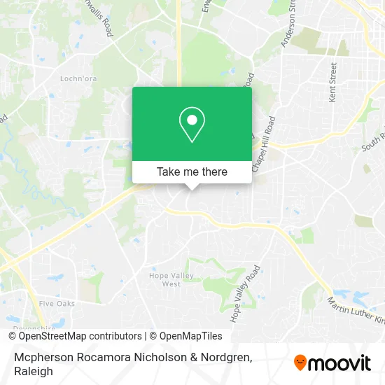 Mcpherson Rocamora Nicholson & Nordgren map