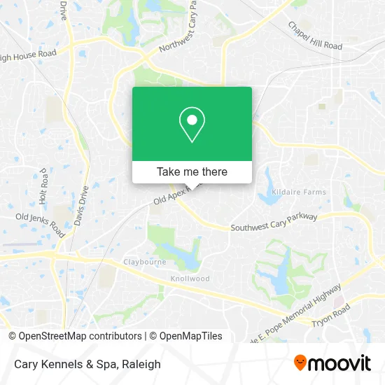 Cary Kennels & Spa map