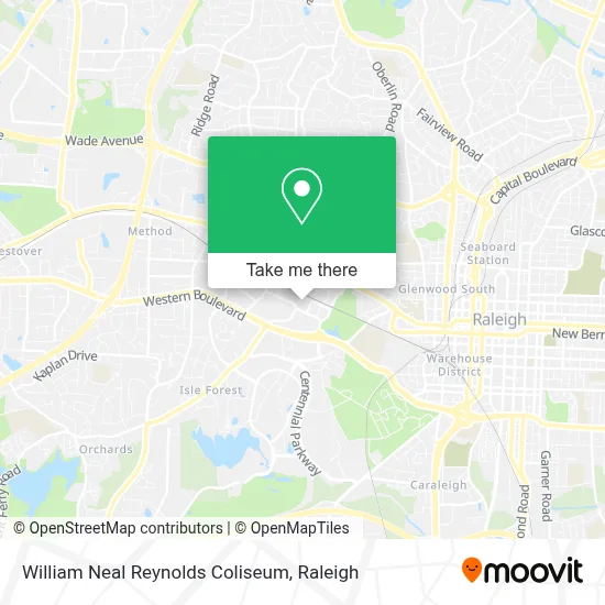 William Neal Reynolds Coliseum map