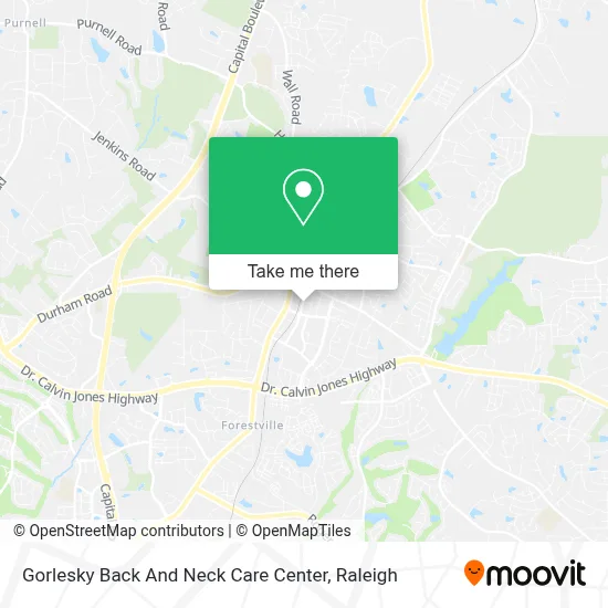 Gorlesky Back And Neck Care Center map