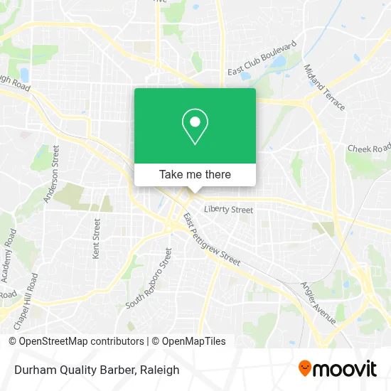 Durham Quality Barber map