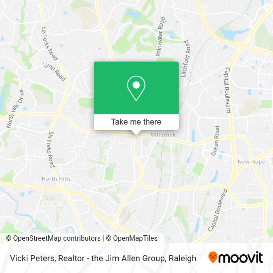 Vicki Peters, Realtor - the Jim Allen Group map
