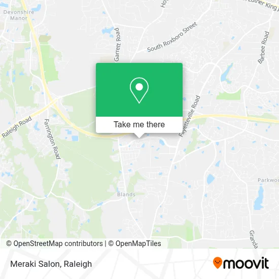 Meraki Salon map