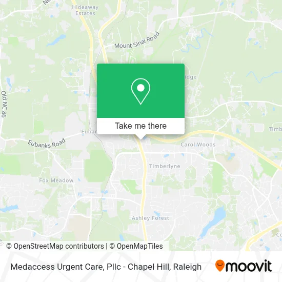 Medaccess Urgent Care, Pllc - Chapel Hill map
