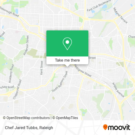 Chef Jared Tubbs map