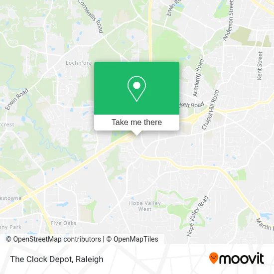 The Clock Depot map