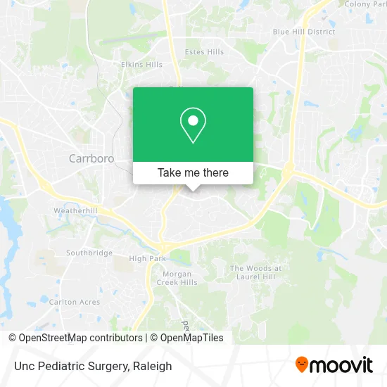 Unc Pediatric Surgery map