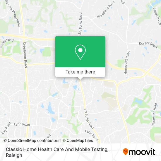 Classic Home Health Care And Mobile Testing map
