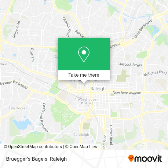 Bruegger's Bagels map