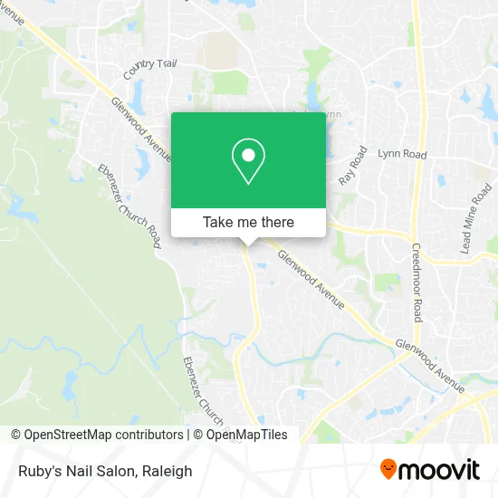 Ruby's Nail Salon map
