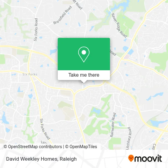 David Weekley Homes map