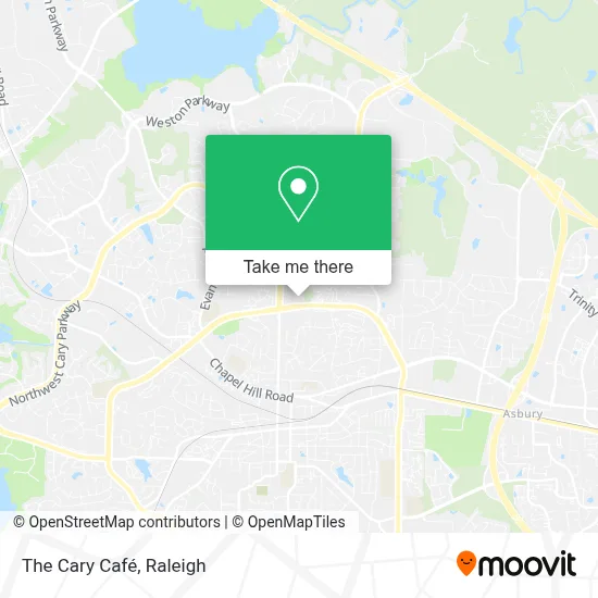 The Cary Café map